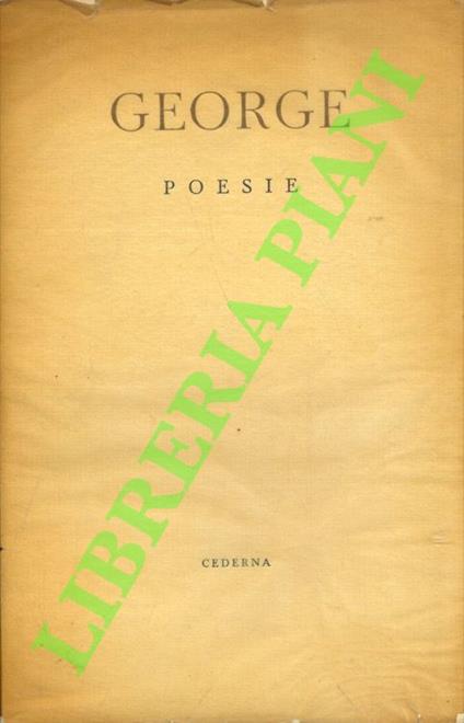 Poesie - Stefan George - copertina