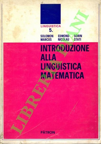 Introduzione alla linguistica matematica - copertina