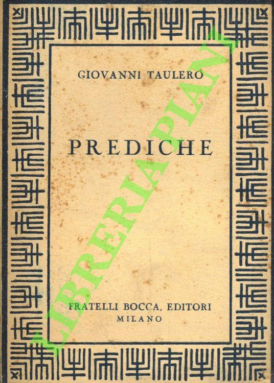 Prediche - copertina