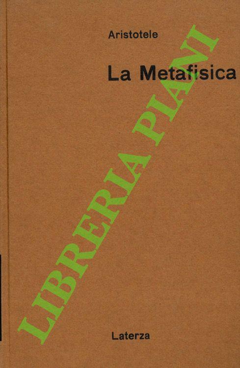 La metafisica - Aristotele - copertina