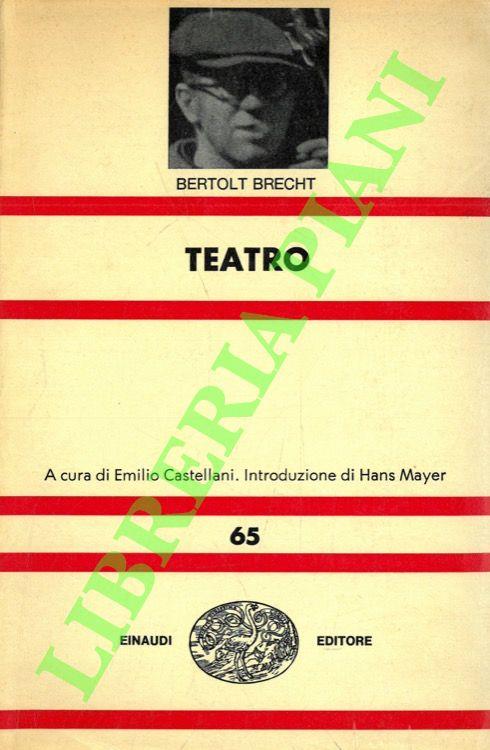 Teatro - Bertolt Brecht - copertina