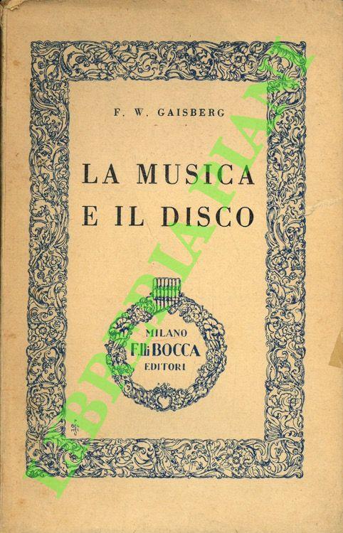 La musica e il disco - copertina