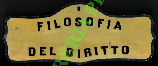 Filosofia del diritto - copertina