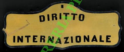 Diritto internazionale - copertina
