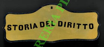 Storia del diritto - copertina
