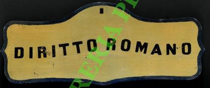 Diritto romano - copertina