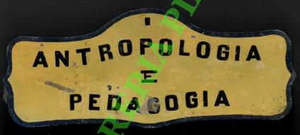 Antropologia e pedagogia - copertina