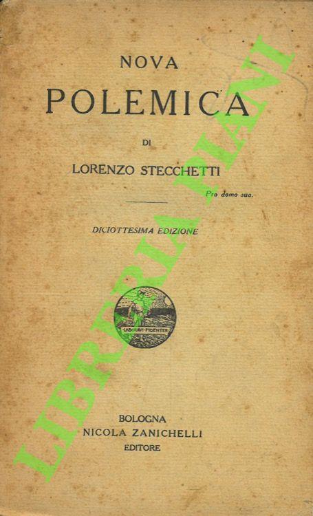 Nova polemica - Lorenzo Stecchetti - copertina