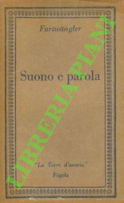 Suono e parola - copertina