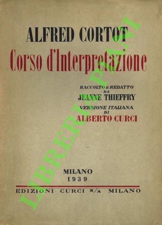 Corso d'interpretazione - copertina
