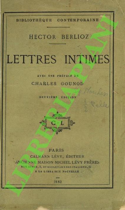 Lettres intimes - copertina