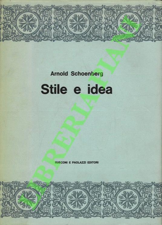 Stile e idea - copertina