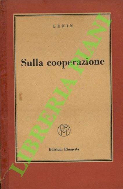 Sulla cooperazione - Lenin - copertina