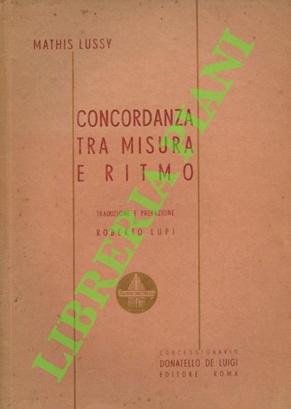 Concordanza tra misura e ritmo - copertina