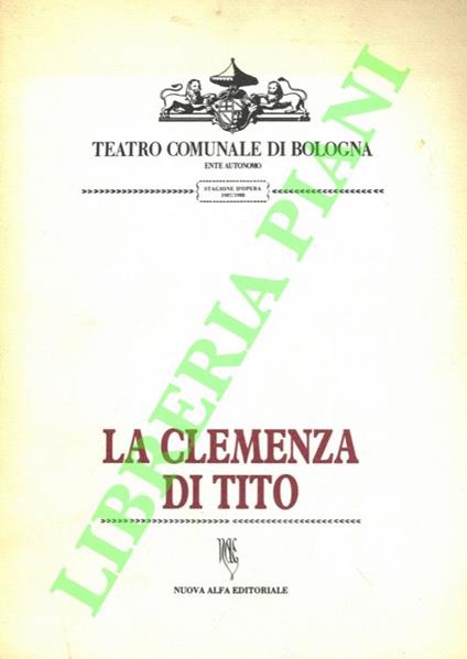 La Clemenza di Tito - copertina