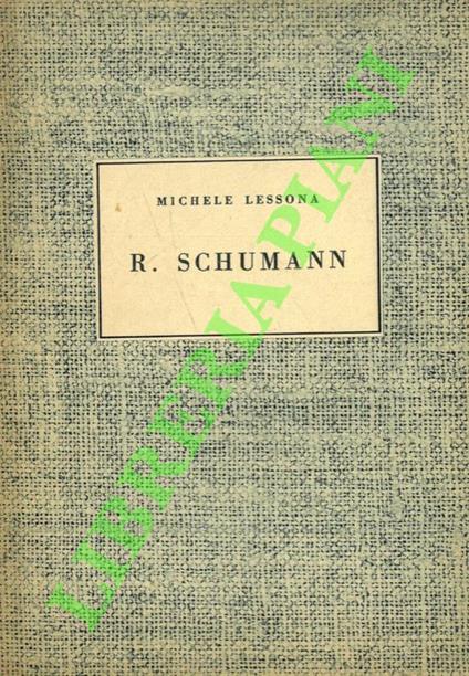 Roberto Schumann - Michele Lessona - copertina