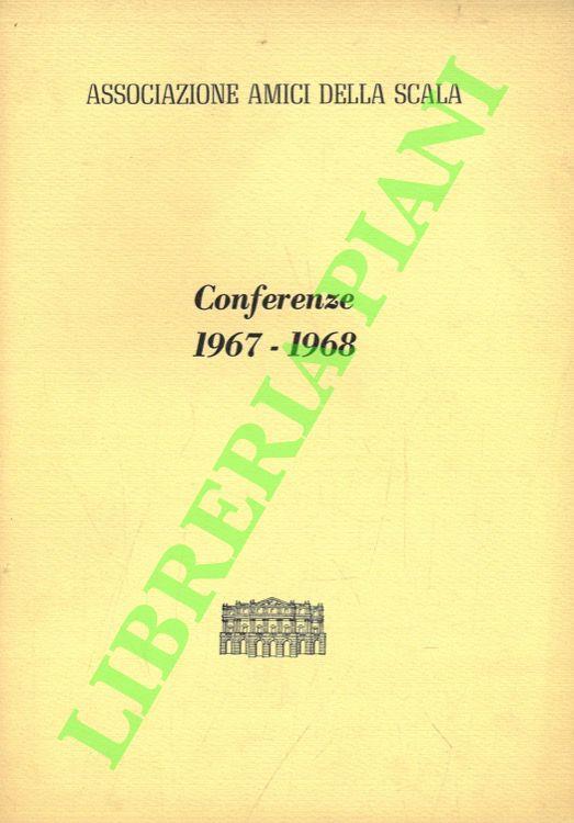 Conferenze, 1967-1968 - copertina