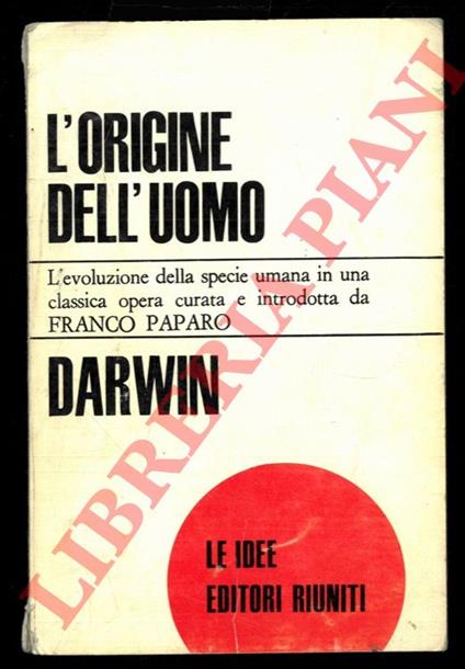 L' origine dell'uomo - Darwin Charles - copertina