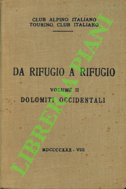 Dolomiti occidentali. Volume II - copertina