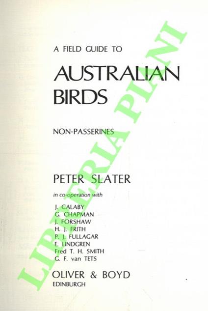 Australian birds. Non-Passerines - copertina