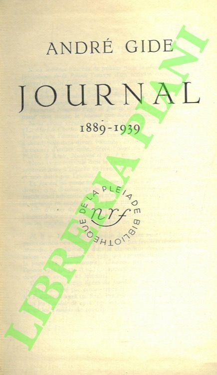 Journal, 1889-1939 - André Gide - copertina