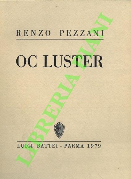 Oc Luster - Renzo Pezzani - copertina