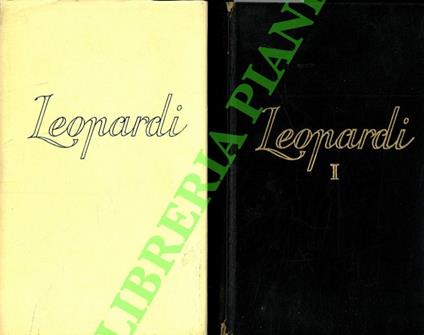 Tutte le opere - Giacomo Leopardi - copertina