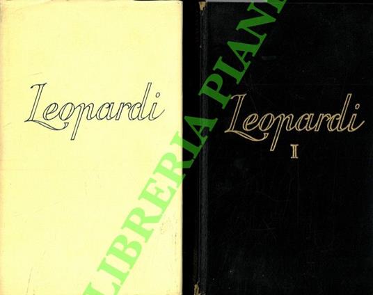 Tutte le opere - Giacomo Leopardi - copertina