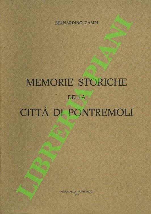 Memorie storiche della città di Pontremoli - copertina