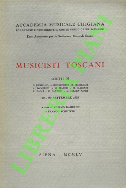 Musicisti toscani - copertina