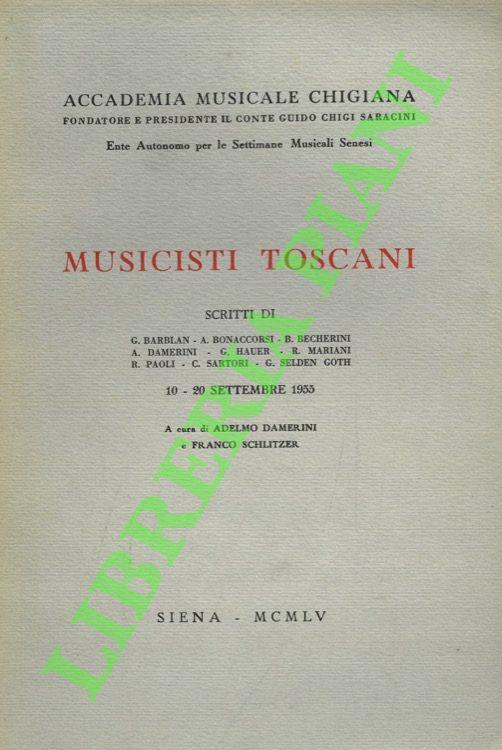 Musicisti toscani - copertina