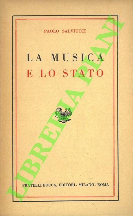 La musica e lo Stato - copertina