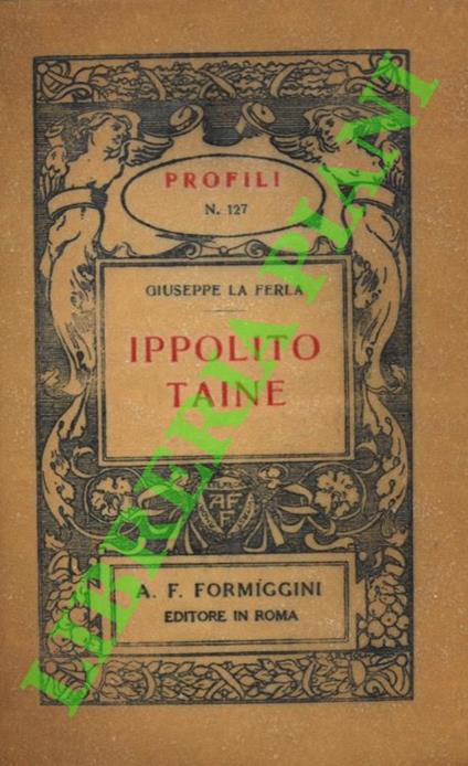 Ippolito Taine - copertina