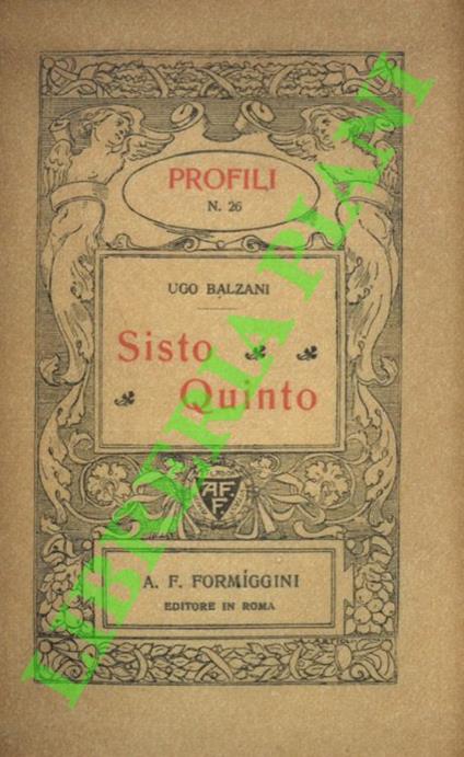 Sisto Quinto - copertina