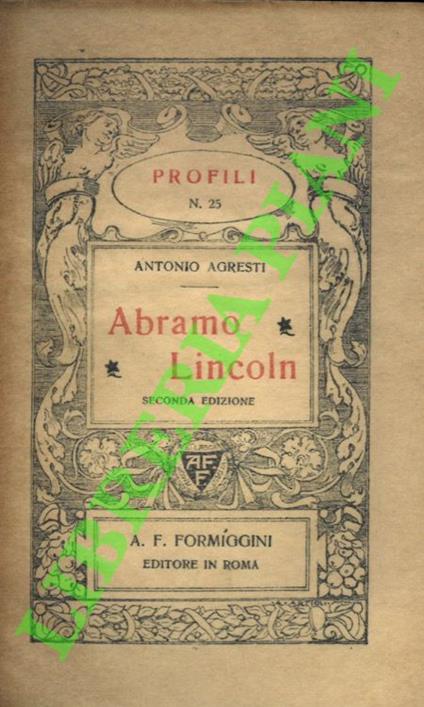 Abramo Lincoln - copertina