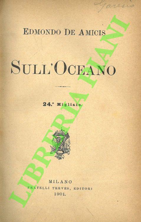 Sull'oceano - Edmondo De Amicis - copertina