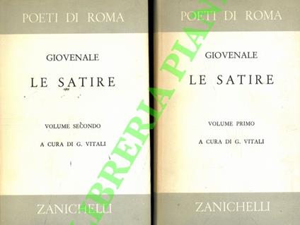 Le satire - Decimo Giunio Giovenale - copertina