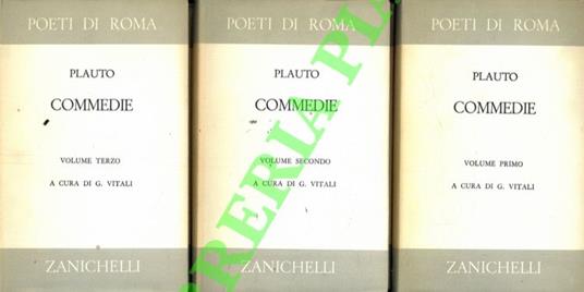 Commedie - T. Maccio Plauto - copertina