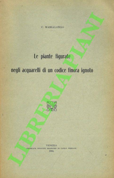 Le piante figurate negli acquarelli di un codice finora ignoto - copertina