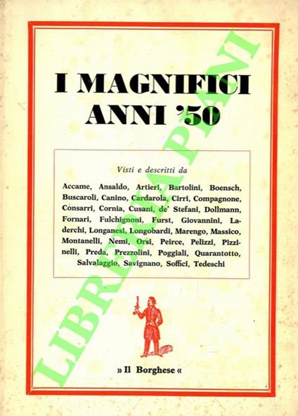 I magnifici anni '50 - copertina
