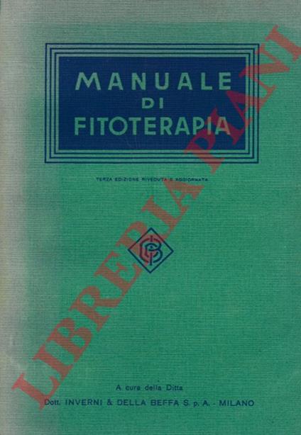 Manuale di fitoterapia - copertina
