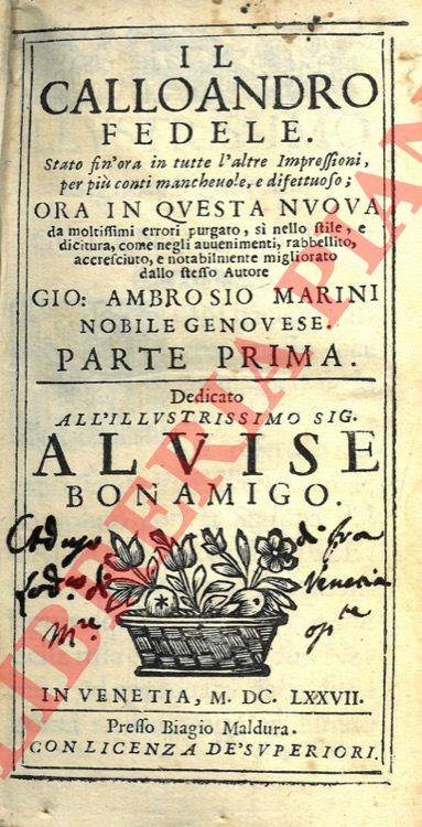 Il Calloandro fedele - copertina