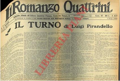 Il turno - Luigi Pirandello - copertina