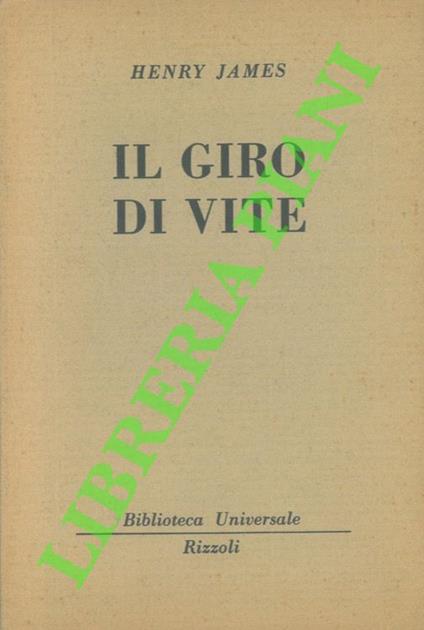 Il giro di vite - Henry James - copertina