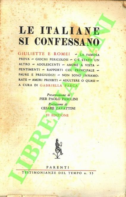 Le italiane si confessano - copertina