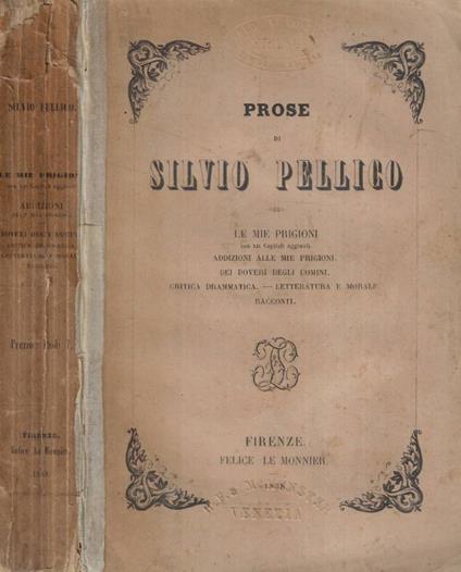 Prose - Silvio Pellico - copertina