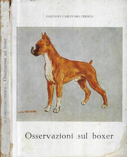 Osservazioni sul boxer - copertina