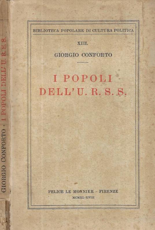 I popoli dell' U.R.S.S - copertina