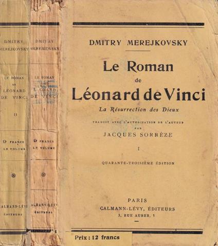 Le roman de Léonard de Vincii, vol. I e II - copertina