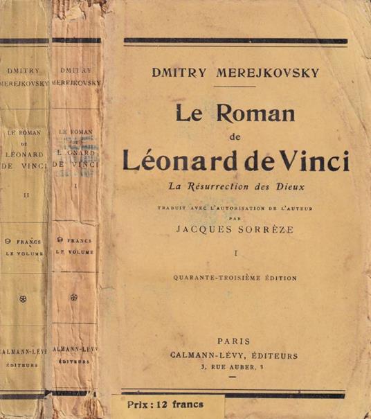 Le roman de Léonard de Vincii, vol. I e II - copertina